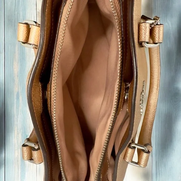 Coach #F29665 Mini Sage Carryall Satchel Handbag Rose Gold - Picture 6 of 14